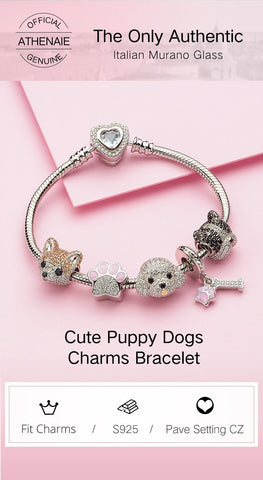 French Bull dog Dog Charms Fit Bracelets, 925 Sterling Silver, Dog Lover Gift, Dog Jewelry, Dog Keepsake Heart Charm