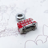 Red London Bus Charm Bus charm 925 Sterling Silver  Charm Bead - Perfect Gift Idea for a loved one - Fits Charm Bracelets