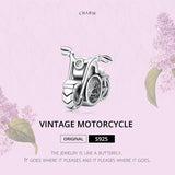 Motorcycles Charm Mototrbike charm European style Bracelets, 925 Sterling Silver, Motorcycle Jewelry, Motorcycle Lover Keepsake Gift