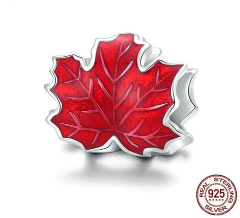 Canadian charm, Autumn Charm Maple leaf  Charm 925 Sterling Silver, Canada Travel Vacation Jewelry,  Canada Souvenir Keepsake