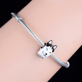 Heterochromia Husky Dog  Puppy Love, Genuine Brand New S925 Sterling Silver Husky  Realistic  Charm Fits all Charm Bracelets