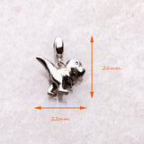 Dinosaur Retro Classic Charm 925 Silver Charm European style Bracelet, Necklace charm, Gifts for her, Dino Charm