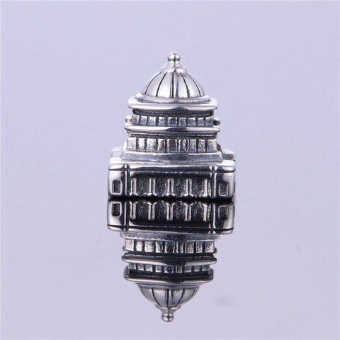 USA United States Capitol Charm, Capitol Building Charm, 925 Sterling Silver Charms, Bracelet Charms, USA Charm