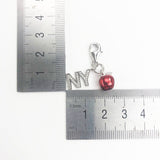 USA Dangle New York 925 Silver Charm with Lobster claw European style Bracelet, Necklace charm, 925 Charm, Gifts for her Big Apple