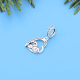 Dachshund - Puppy Love, Genuine Brand New S925 Sterling Silver Dangle Charm - Fits all Charm Bracelets Sausage dog