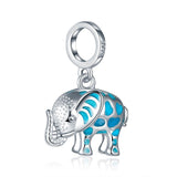 African Elephant Charm 925 sterling Silver Charm Bracelet Necklace Elephant Jewelry, Elephant Lover, South Africa Big 5