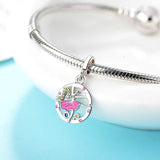 Dancer Charm, Ballerina charm, Ballet charm, Dangle Charm Ballet Teacher Gift, Ballet Necklace Pendant, 925 Silver charm