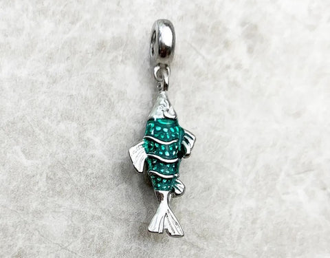 Fish Charm Brand New S925 Sterling Silver Betta Fish charm 925 Sterling Silver Fits all Charm Bracelets