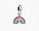 Rainbow Charm 925 Sterling Silver Pendant European style Link Charm Rainbow charm, rainbow dangle charm