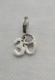 30th Numbers Anniversary Birthday Charms , Bracelets Dangle Charm Bead Landmark Birthday Fits all Charm Bracelets