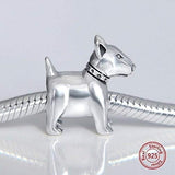 Bull Terrier charm - Dog Charm Genuine Brand New S925 Sterling Silver Dangle Charm - Dog charm Fits all Charm Bracelets