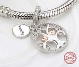 Tree of Life Charm Family Tree charm 925 Sterling Silver Pendant fits Charm Bracelets & Necklace