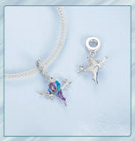 Cute Birds Charms Bracelets, 925 Sterling Silver, Bird Lover Gift, Bird Jewelry, Bird Keepsake Charm