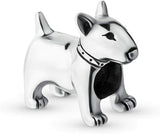 Bull Terrier charm - Dog Charm Genuine Brand New S925 Sterling Silver Dangle Charm - Dog charm Fits all Charm Bracelets