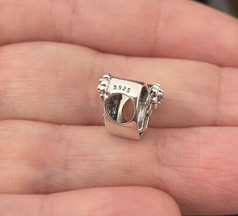 Teenager Birthday 13th Birthday 925 Sterling Silver 13th Birthday Charm Bead Landmark Birthday Fits all Charm Bracelets Heart charm